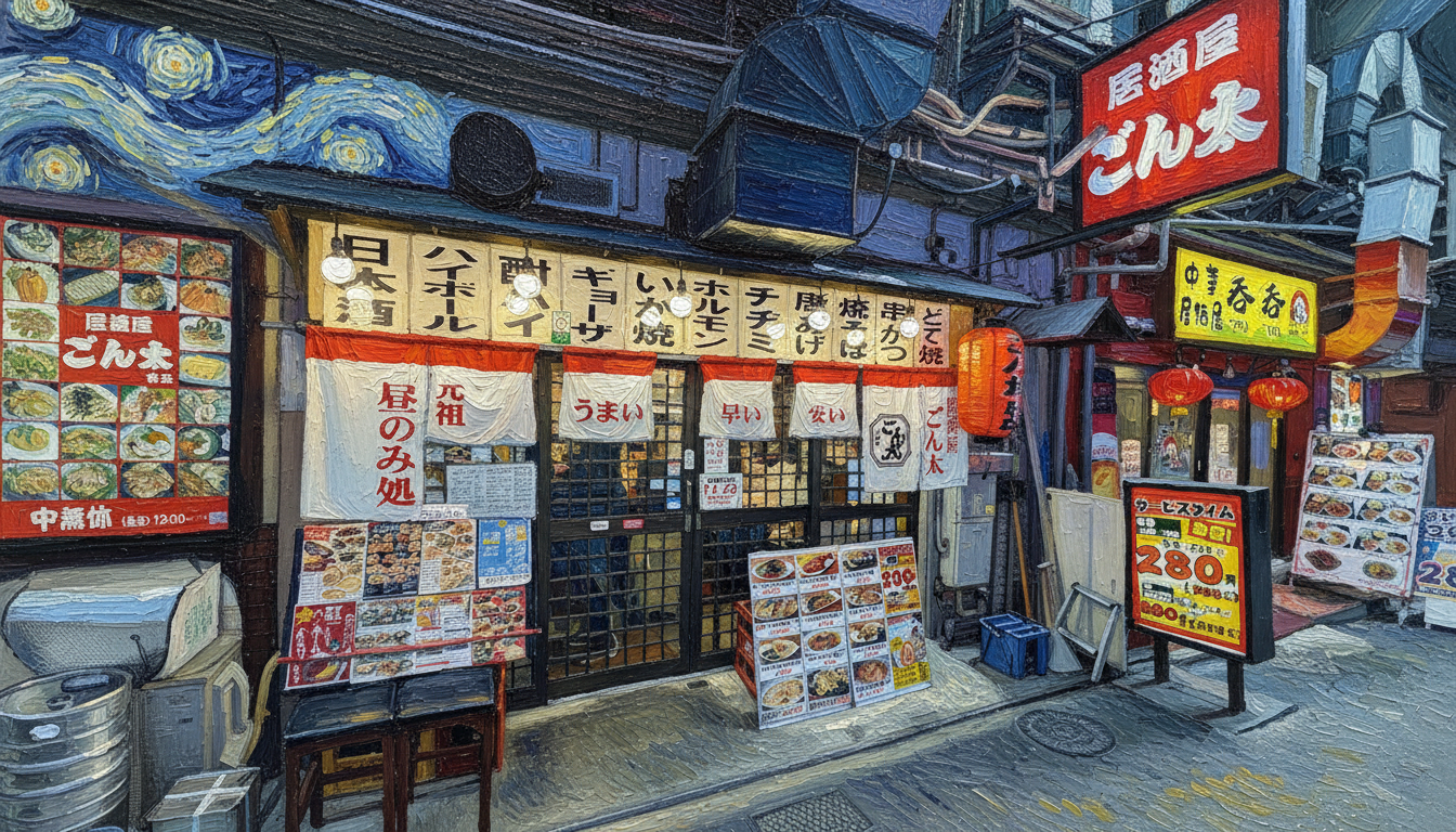 居酒屋ごんた東店のイラスト