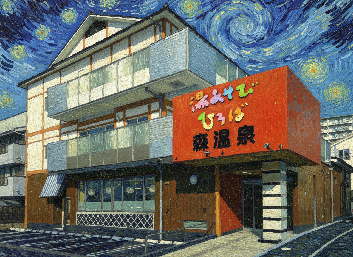 森温泉のイラスト
