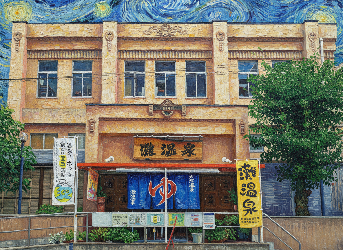 灘温泉 六甲道店のイラスト