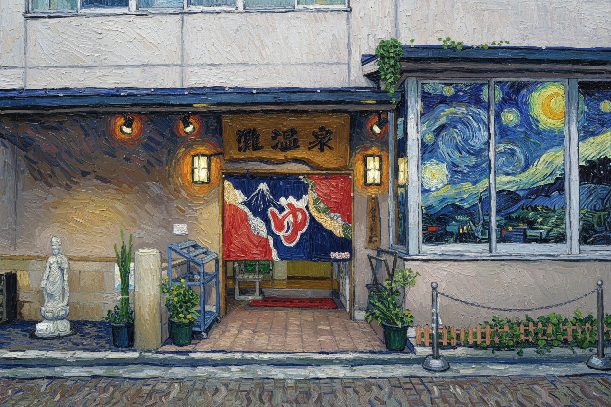 灘温泉のイラスト